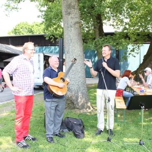 Jochen Ott, Ulf Florian und Martin Dörmann beim Familien-Picknick 2013