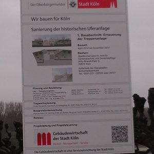 Das Bauschild steht schon